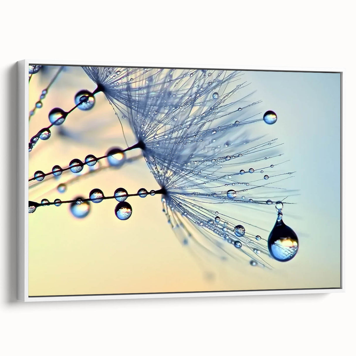 Extra large framed canvas featuring a vintage poster art of a vibrant close-up nature scene, ideal for living room decor.
