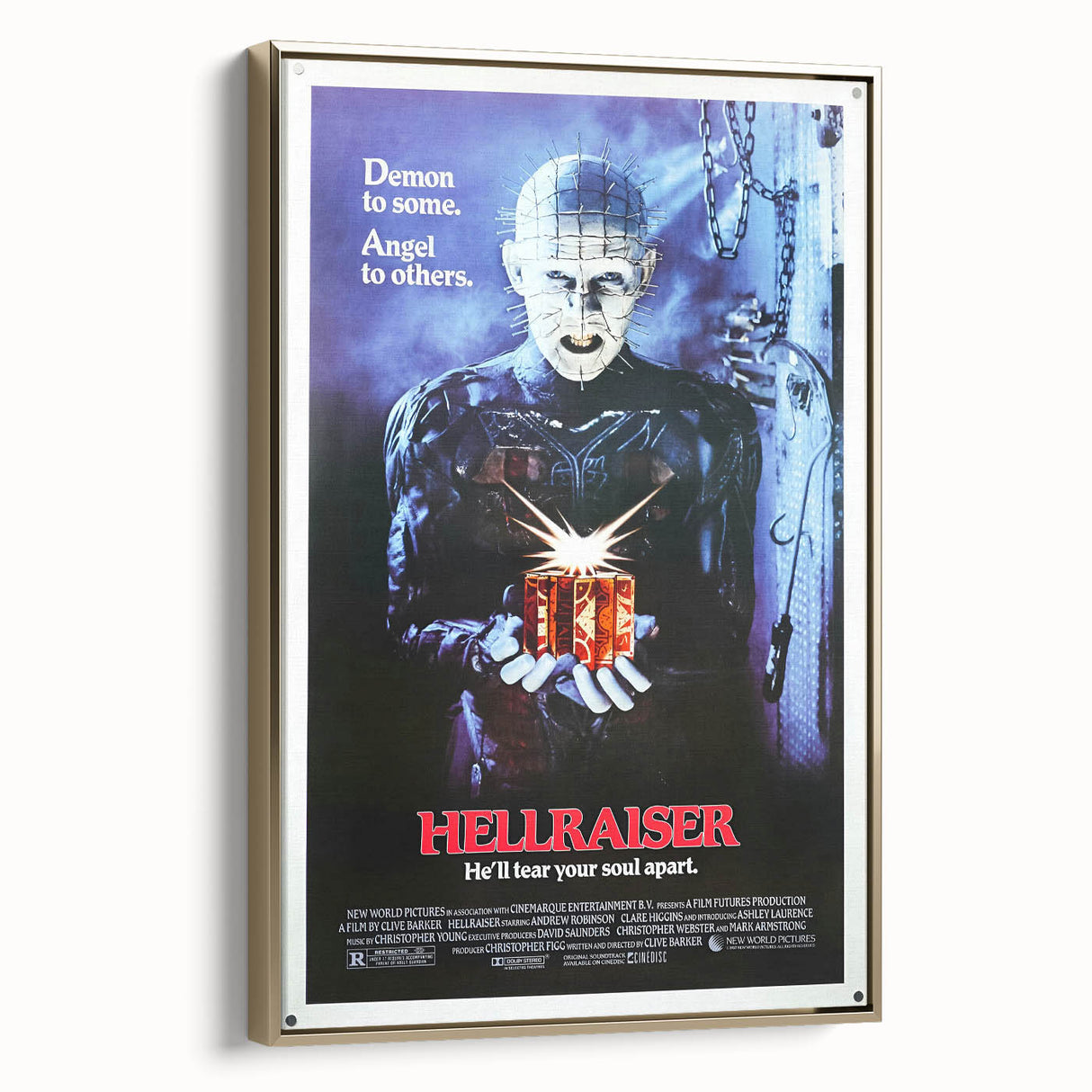 Retro Hellraiser Poster Art - Vintage Horror Movie Prints