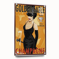 Retro Golden Sable Champagne Poster - Vintage Bar Wall Art