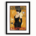 Retro Golden Sable Champagne Poster - Vintage Bar Wall Art