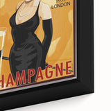 Retro Golden Sable Champagne Poster - Vintage Bar Wall Art