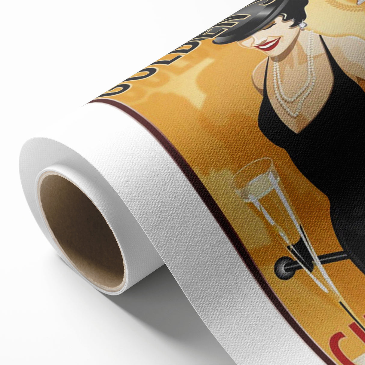 Retro Golden Sable Champagne Poster - Vintage Bar Wall Art