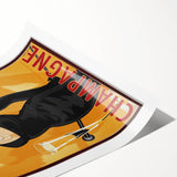 Retro Golden Sable Champagne Poster - Vintage Bar Wall Art