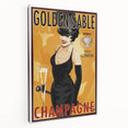 Retro Golden Sable Champagne Poster - Vintage Bar Wall Art