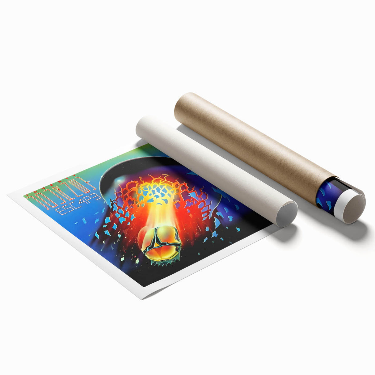 Retro Journey Escape Poster - Vintage Prints for Nostalgic Wall Art