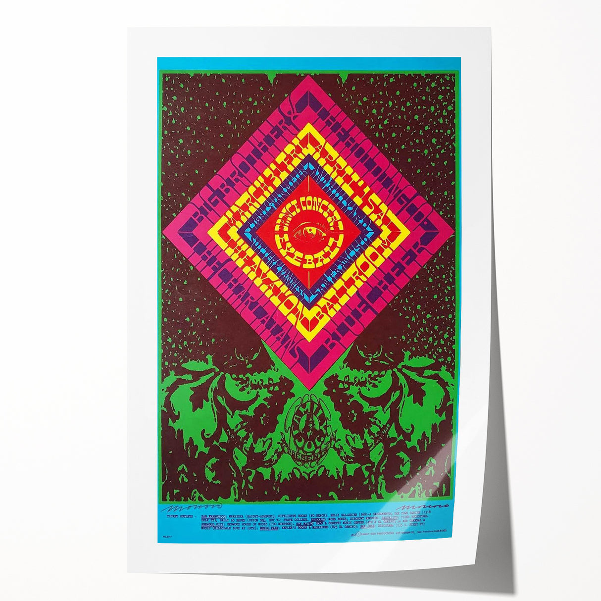 Big Brother and the Holding Company Psychedelic Poster Art