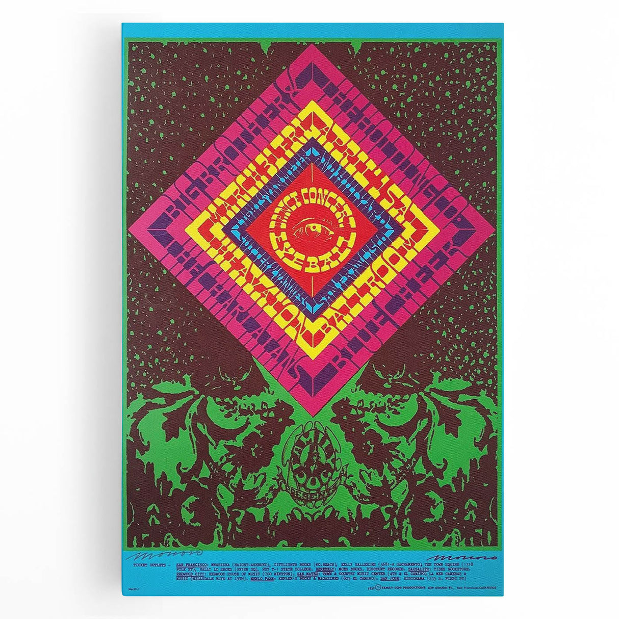 Big Brother and the Holding Company Psychedelic Poster Art