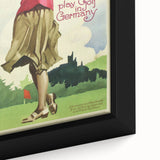 Retro Germany Golf Travel Poster – Vintage Golfing Art