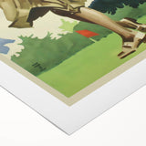 Retro Germany Golf Travel Poster – Vintage Golfing Art