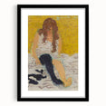 Classical Realism Painting | Woman Putting on Stockings Art Print