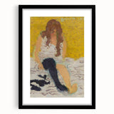 Classical Realism Painting | Woman Putting on Stockings Art Print