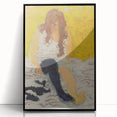 Classical Realism Painting | Woman Putting on Stockings Art Print