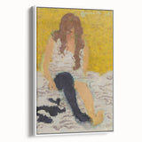 Classical Realism Painting | Woman Putting on Stockings Art Print