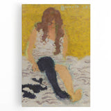 Classical Realism Painting | Woman Putting on Stockings Art Print