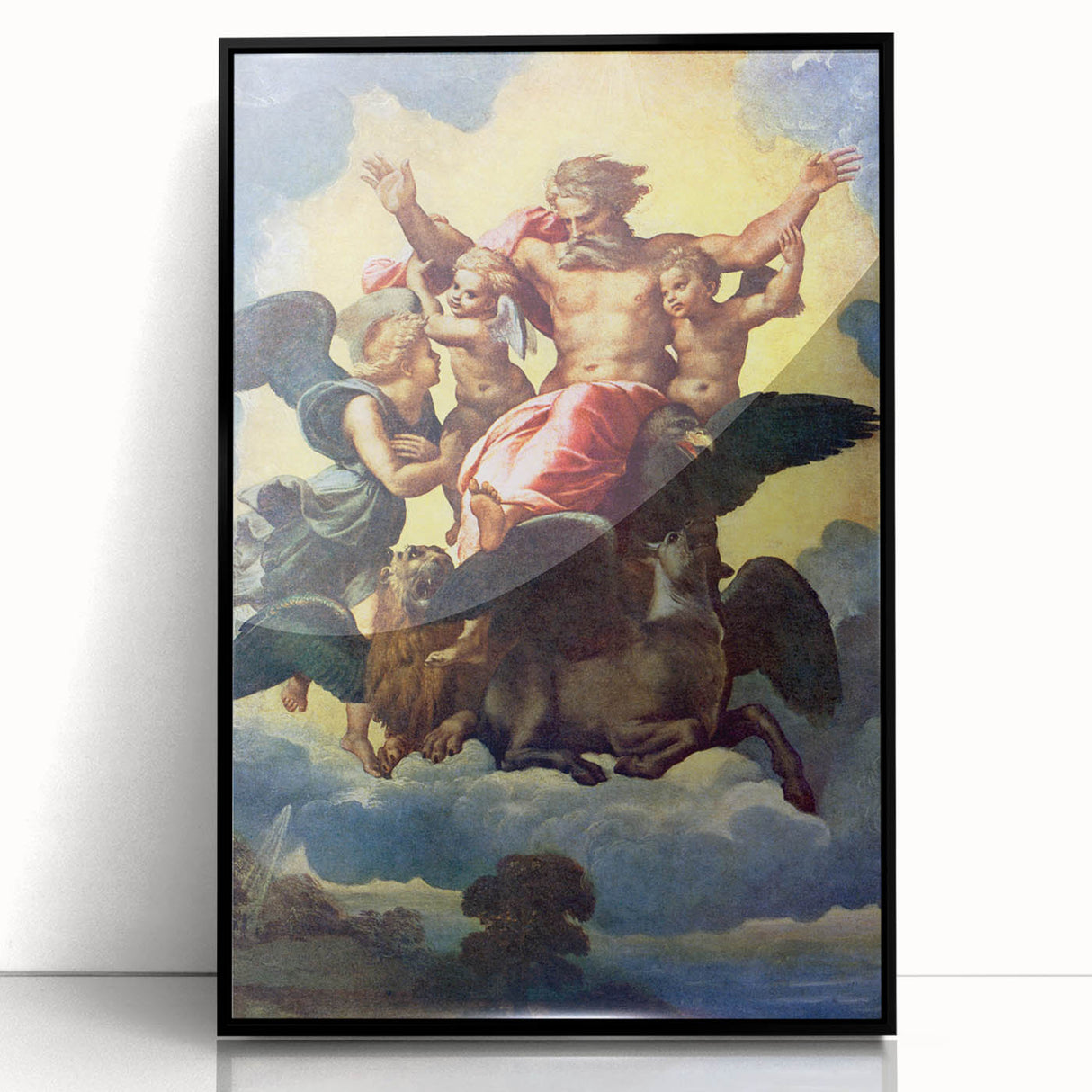 Renaissance Art Prints - Raphael’s Ezekiel’s Vision (1518)