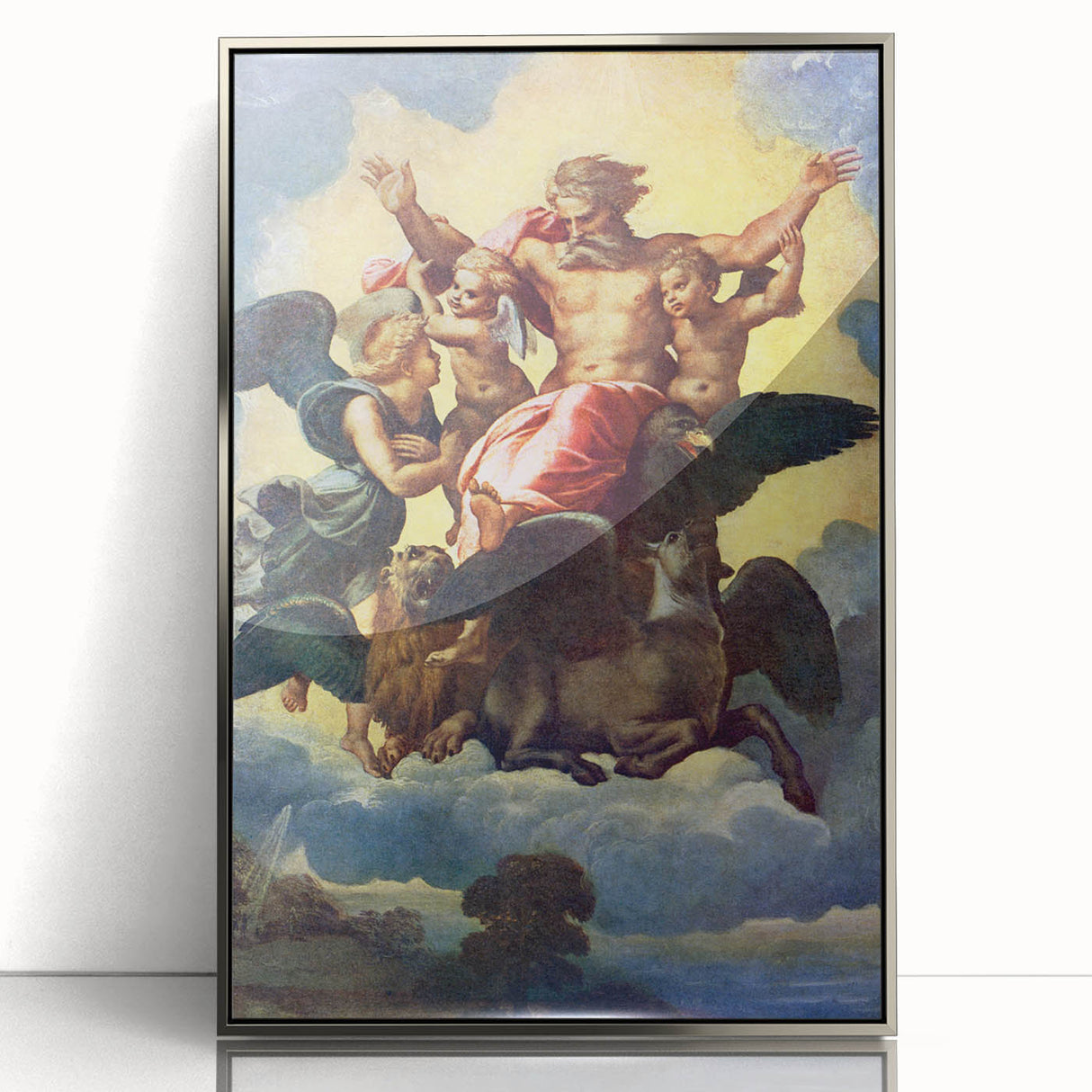 Renaissance Art Prints - Raphael’s Ezekiel’s Vision (1518)