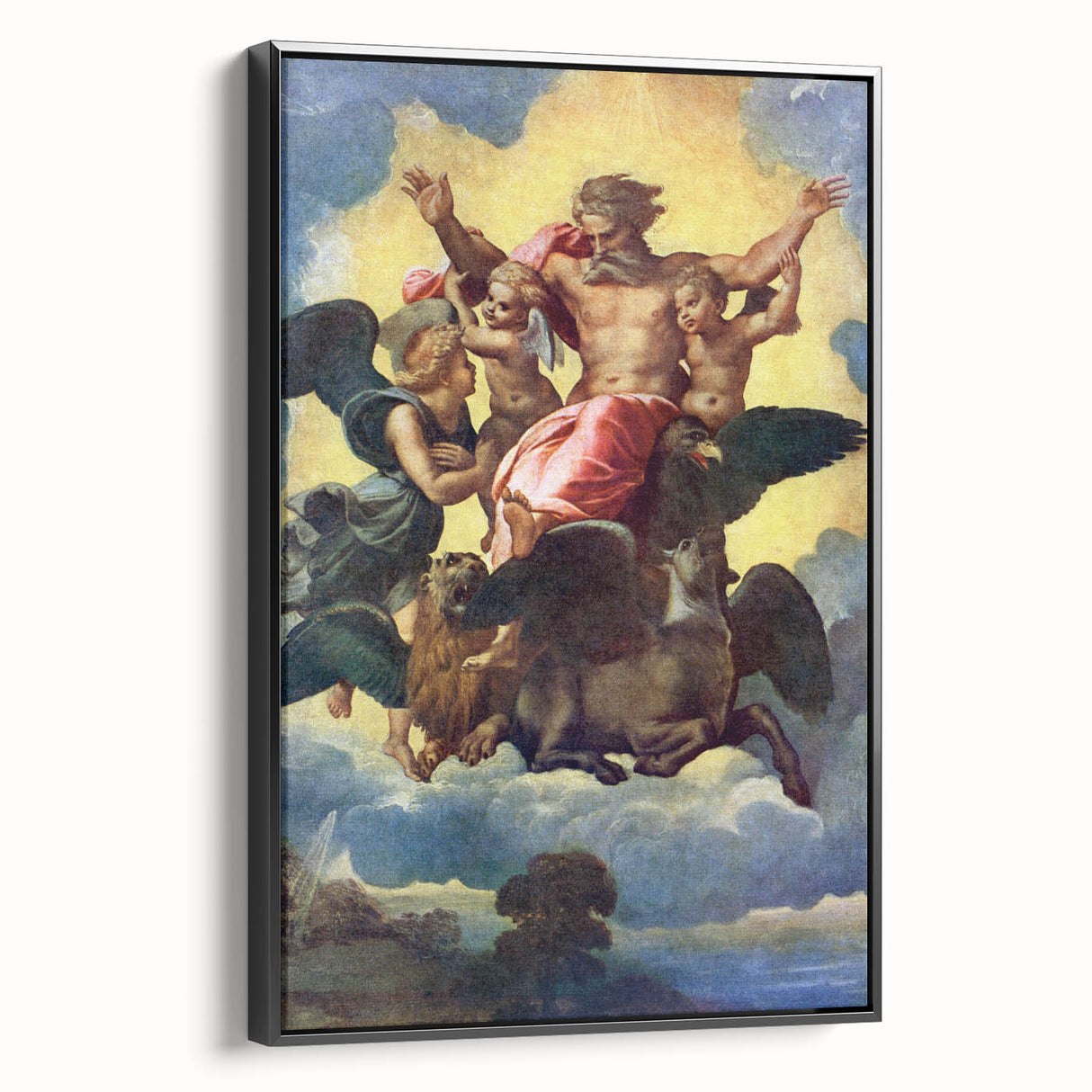 Renaissance Art Prints - Raphael’s Ezekiel’s Vision (1518)