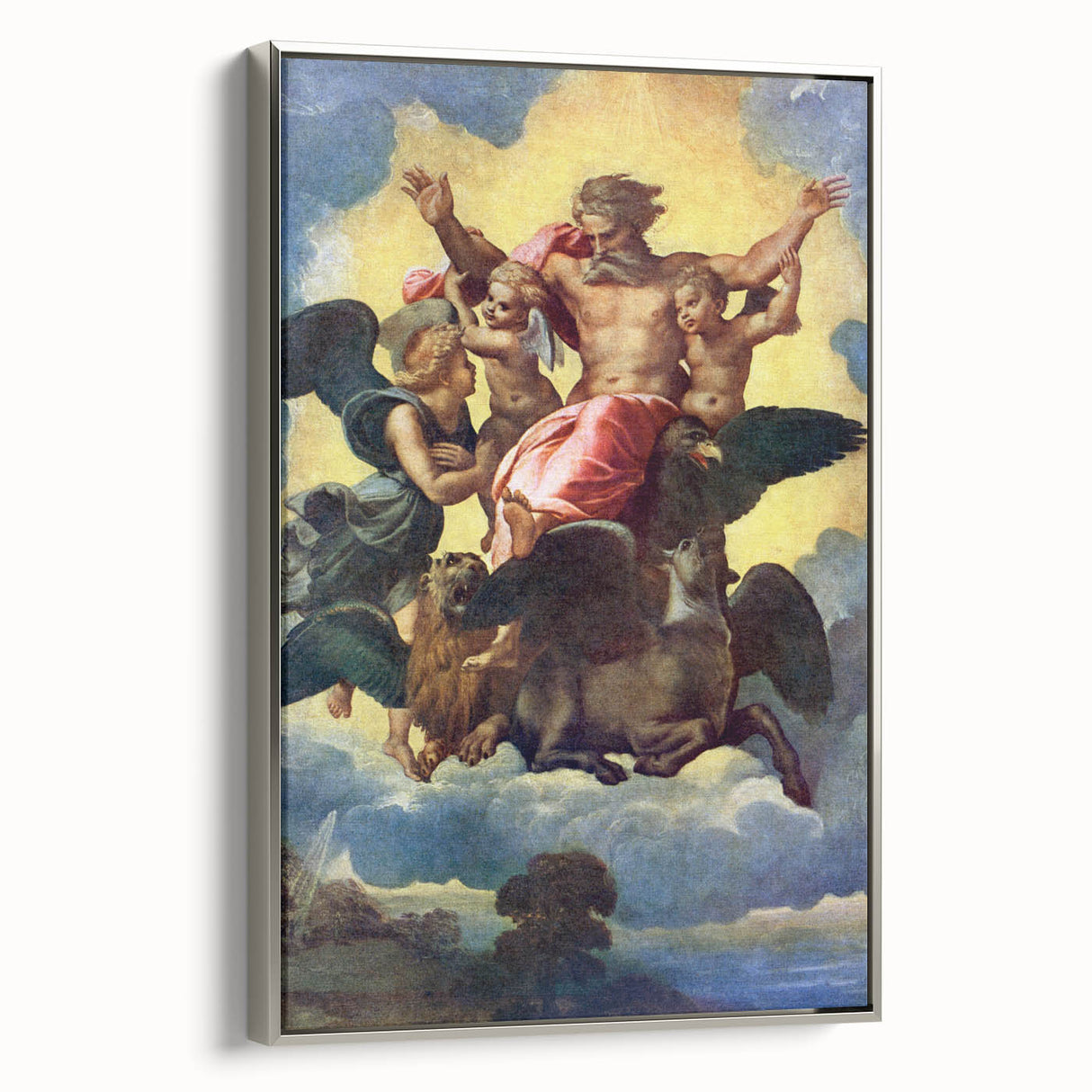 Renaissance Art Prints - Raphael’s Ezekiel’s Vision (1518)