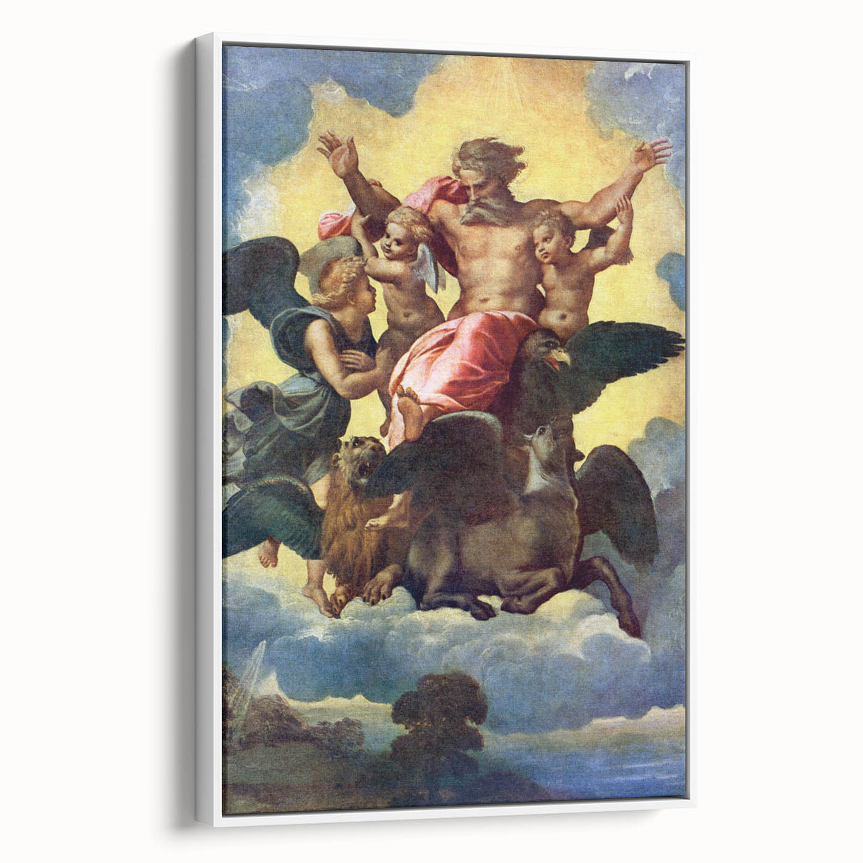 Renaissance Art Prints - Raphael’s Ezekiel’s Vision (1518)