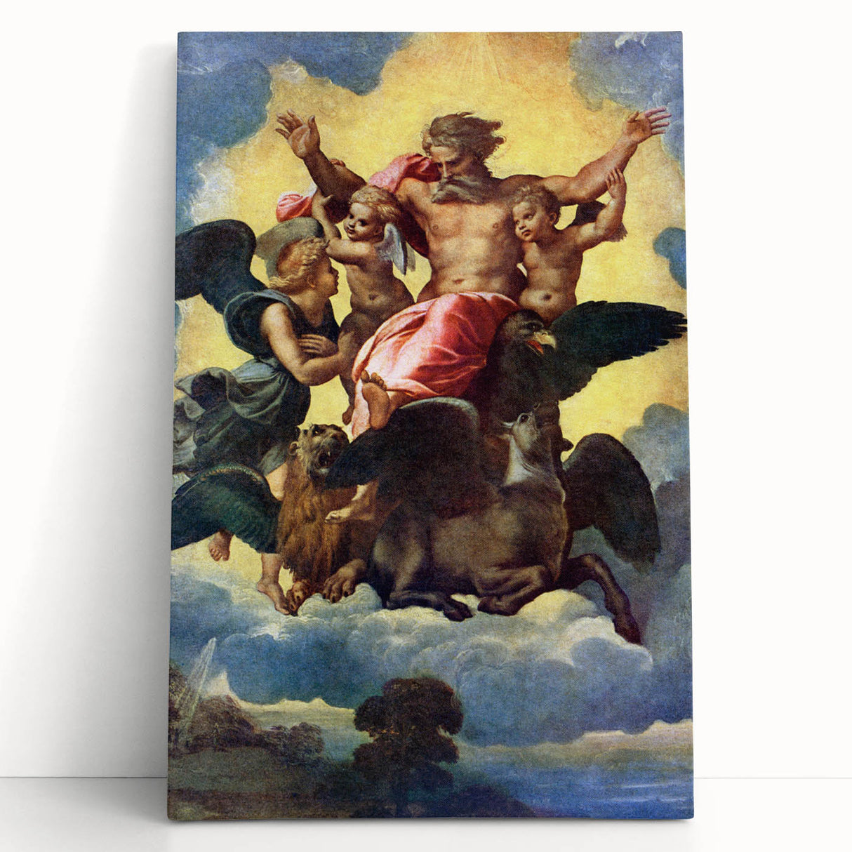 Renaissance Art Prints - Raphael’s Ezekiel’s Vision (1518)