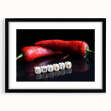 Spicy Red Chilli Art – Bold & Modern Acrylic Kitchen Artwork