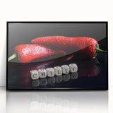 Spicy Red Chilli Art – Bold & Modern Acrylic Kitchen Artwork