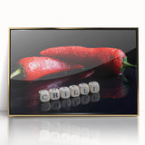 Spicy Red Chilli Art – Bold & Modern Acrylic Kitchen Artwork