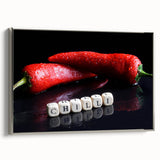 Spicy Red Chilli Art – Bold & Modern Acrylic Kitchen Artwork