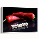 Spicy Red Chilli Art – Bold & Modern Acrylic Kitchen Artwork