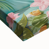 Bathroom Canvas Art - Playful Otter in Tropical Bathtub Scene