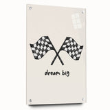 Racing Dream Big Boys Room Wall Art – Kids Wall Art Prints