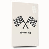 Racing Dream Big Boys Room Wall Art – Kids Wall Art Prints