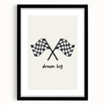 Racing Dream Big Boys Room Wall Art – Kids Wall Art Prints