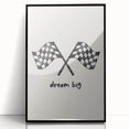 Racing Dream Big Boys Room Wall Art – Kids Wall Art Prints