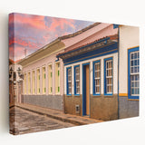 A panoramic canvas print of a Brazilian landscape in muted earth tones, suitable for kitchen wall art.