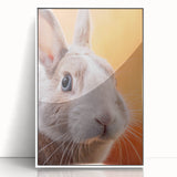 Art Deco style poster of spring season in pastel colors, acrylic framed, suitable for modern nursery decor.