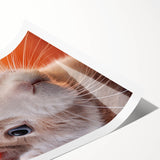 Extra large wall art featuring line art flowers in soft pastel shades on a rolled canvas, ideal for large living room decor.