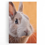 Black and white abstract depiction of spring on a large stretched canvas, suitable as kitchen wall art.