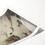 Extra large wall art featuring line art flowers in black and white on a rolled canvas, suitable for large living room decor.