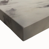 Winter landscape painting in black and white on large stretched canvas, suitable for bedroom decor.