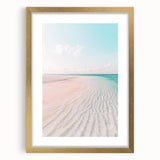 Extra large abstract art print with textured swirls in gold and white, framed, ideal for living room decor.