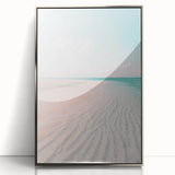 Mid-century modernist art deco poster featuring geometric patterns in silver and gray tones on acrylic.