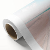 Art Deco poster featuring pastel-shaded geometric shapes on rolled canvas, suitable for nursery wall art.