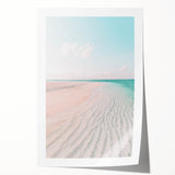 Extra large rolled canvas print featuring a floral design in pastel shades, ideal for dining room wall art.