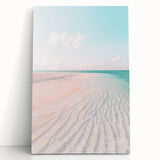 Large black and white abstract canvas print, featuring fluid, intertwined shapes.