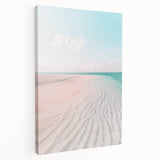 Large abstract canvas art featuring a blend of vibrant summer hues, ideal for kitchen wall decor.