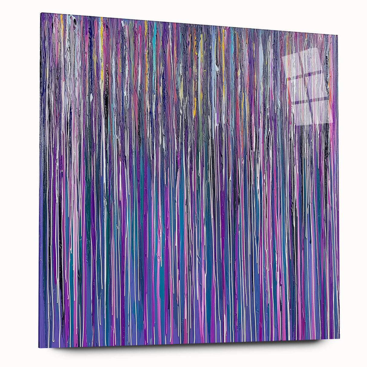 Vibrant Abstract Drip Painting Wall Art - Canvas & Framed Print