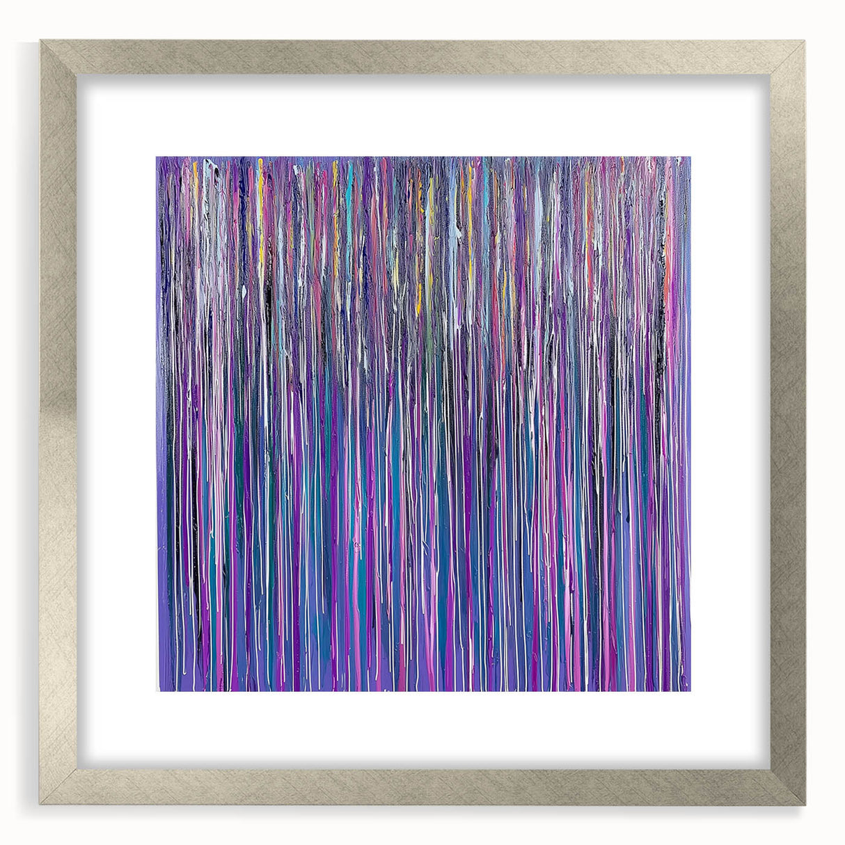 Vibrant Abstract Drip Painting Wall Art - Canvas & Framed Print