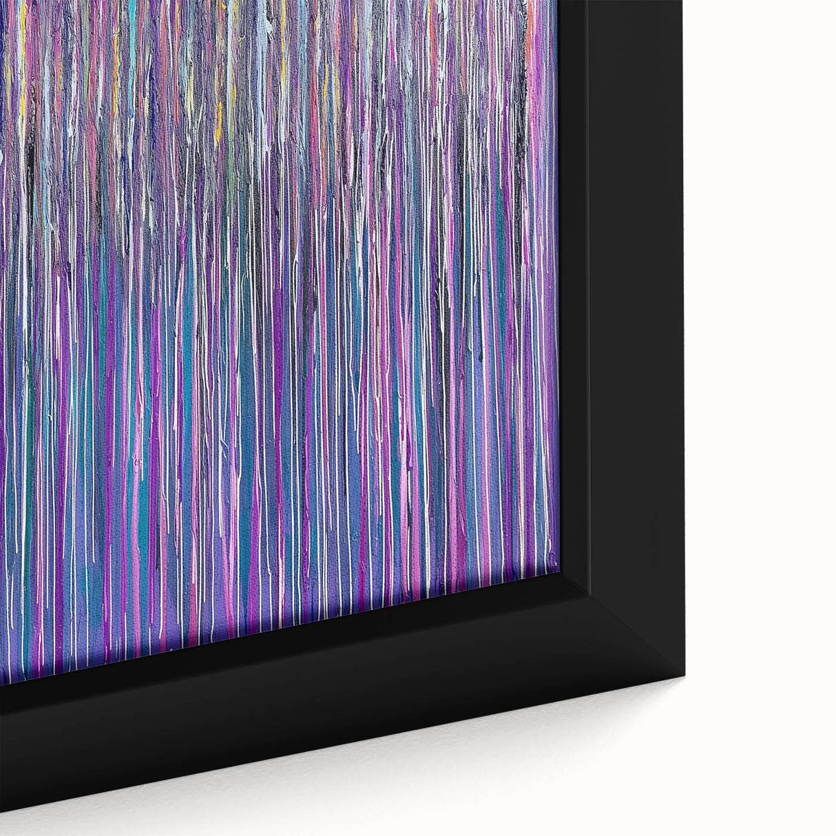 Vibrant Abstract Drip Painting Wall Art - Canvas & Framed Print