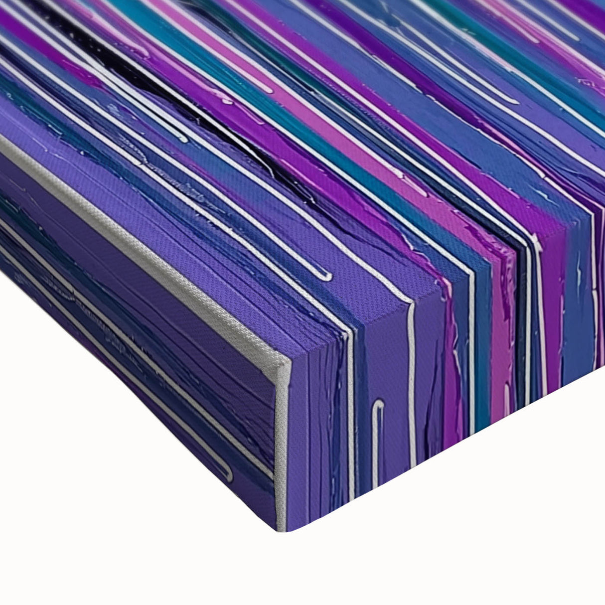 Vibrant Abstract Drip Painting Wall Art - Canvas & Framed Print